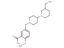 5-{[3-(hydroxymethyl)-1,4'-bipiperidin-1'-yl]methyl}-2-methoxybenzoic acid