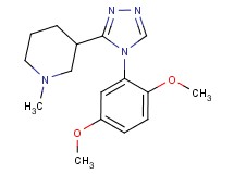 3-[4-(2,5-dimethoxyphenyl)-4H-1,2,4-triazol-3-yl]-1-methylpiperidine
