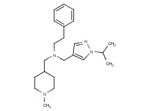N-[(1-isopropyl-1H-pyrazol-4-yl)methyl]-N-[(1-methyl-4-piperidinyl)methyl]-2-phenylethanamine