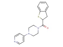 1-(2,3-dihydro-1-benzothien-2-ylcarbonyl)-4-pyridin-4-ylpiperazine