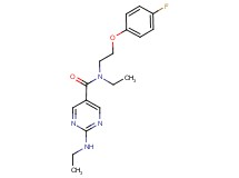 N-ethyl-2-(ethylamino)-N-[2-(4-fluorophenoxy)ethyl]pyrimidine-5-carboxamide