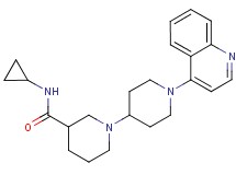 N-cyclopropyl-1'-quinolin-4-yl-1,4'-bipiperidine-3-carboxamide