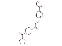 1-(4-{2-oxo-2-[4-(tetrahydrofuran-2-ylcarbonyl)piperazin-1-yl]ethoxy}phenyl)propan-1-one