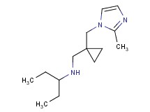 (1-ethylpropyl)({1-[(2-methyl-1H-imidazol-1-yl)methyl]cyclopropyl}methyl)amine