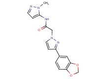 2-[3-(1,3-benzodioxol-5-yl)-1H-pyrazol-1-yl]-N-(1-methyl-1H-pyrazol-5-yl)acetamide