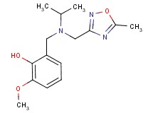 2-({isopropyl[(5-methyl-1,2,4-oxadiazol-3-yl)methyl]amino}methyl)-6-methoxyphenol