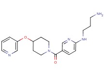N-(5-{[4-(pyridin-3-yloxy)piperidin-1-yl]carbonyl}pyridin-2-yl)propane-1,3-diamine