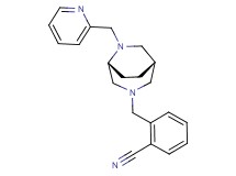 2-{[(1S*,5R*)-6-(2-pyridinylmethyl)-3,6-diazabicyclo[3.2.2]non-3-yl]methyl}benzonitrile