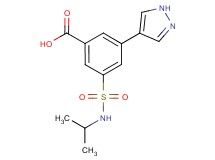 3-[(isopropylamino)sulfonyl]-5-(1H-pyrazol-4-yl)benzoic acid