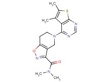 5-(5,6-dimethylthieno[2,3-d]pyrimidin-4-yl)-N,N-dimethyl-4,5,6,7-tetrahydroisoxazolo[4,5-c]pyridine-3-carboxamide