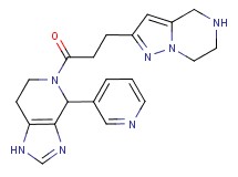 4-(3-pyridinyl)-5-[3-(4,5,6,7-tetrahydropyrazolo[1,5-a]pyrazin-2-yl)propanoyl]-4,5,6,7-tetrahydro-1H-imidazo[4,5-c]pyridine dihydrochloride