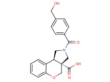 (3aR*,9bR*)-2-[4-(hydroxymethyl)benzoyl]-1,2,3,9b-tetrahydrochromeno[3,4-c]pyrrole-3a(4H)-carboxylic acid