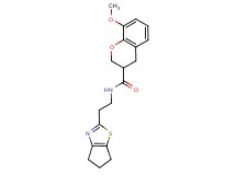 N-[2-(5,6-dihydro-4H-cyclopenta[d][1,3]thiazol-2-yl)ethyl]-8-methoxychromane-3-carboxamide