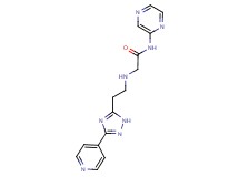 N-pyrazin-2-yl-2-{[2-(3-pyridin-4-yl-1H-1,2,4-triazol-5-yl)ethyl]amino}acetamide