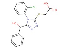 ({4-(2-chlorophenyl)-5-[hydroxy(phenyl)methyl]-4H-1,2,4-triazol-3-yl}thio)acetic acid