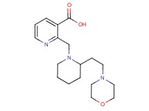 2-{[2-(2-morpholin-4-ylethyl)piperidin-1-yl]methyl}nicotinic acid