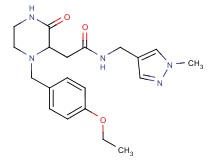 2-[1-(4-ethoxybenzyl)-3-oxo-2-piperazinyl]-N-[(1-methyl-1H-pyrazol-4-yl)methyl]acetamide