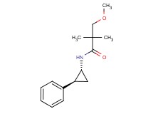 3-methoxy-2,2-dimethyl-N-[(1R*,2S*)-2-phenylcyclopropyl]propanamide