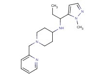 N-[1-(1-methyl-1H-pyrazol-5-yl)propyl]-1-(pyridin-2-ylmethyl)piperidin-4-amine