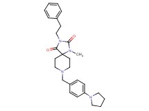 1-methyl-3-(2-phenylethyl)-8-[4-(1-pyrrolidinyl)benzyl]-1,3,8-triazaspiro[4.5]decane-2,4-dione