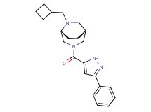 (1R*,5R*)-6-(cyclobutylmethyl)-3-[(3-phenyl-1H-pyrazol-5-yl)carbonyl]-3,6-diazabicyclo[3.2.2]nonane