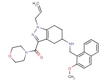 1-allyl-N-[(2-methoxy-1-naphthyl)methyl]-3-(4-morpholinylcarbonyl)-4,5,6,7-tetrahydro-1H-indazol-5-amine