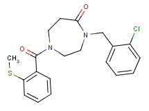 4-(2-chlorobenzyl)-1-[2-(methylthio)benzoyl]-1,4-diazepan-5-one