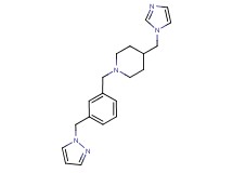 4-(1H-imidazol-1-ylmethyl)-1-[3-(1H-pyrazol-1-ylmethyl)benzyl]piperidine