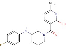 3-({3-[(4-fluorophenyl)amino]-1-piperidinyl}carbonyl)-6-methyl-2-pyridinol