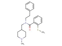 N-[(1-methyl-4-piperidinyl)methyl]-2-(methylthio)-N-(2-phenylethyl)benzamide