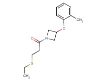 1-[3-(ethylthio)propanoyl]-3-(2-methylphenoxy)azetidine