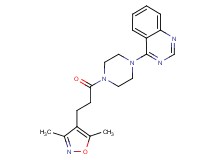 4-{4-[3-(3,5-dimethyl-4-isoxazolyl)propanoyl]-1-piperazinyl}quinazoline