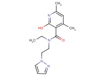 N-ethyl-2-hydroxy-4,6-dimethyl-N-[2-(1H-pyrazol-1-yl)ethyl]nicotinamide