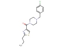1-(4-chlorobenzyl)-4-[(2-propyl-1,3-thiazol-4-yl)carbonyl]piperazine