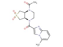 (4aR*,7aS*)-1-acetyl-4-[(5-methylimidazo[1,2-a]pyridin-2-yl)carbonyl]octahydrothieno[3,4-b]pyrazine 6,6-dioxide