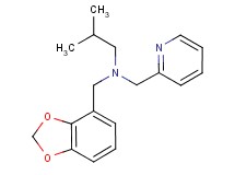 (1,3-benzodioxol-4-ylmethyl)isobutyl(pyridin-2-ylmethyl)amine