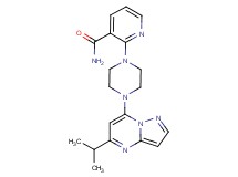 2-[4-(5-isopropylpyrazolo[1,5-a]pyrimidin-7-yl)-1-piperazinyl]nicotinamide