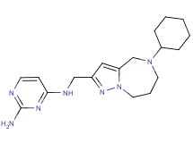 N~4~-[(5-cyclohexyl-5,6,7,8-tetrahydro-4H-pyrazolo[1,5-a][1,4]diazepin-2-yl)methyl]pyrimidine-2,4-diamine