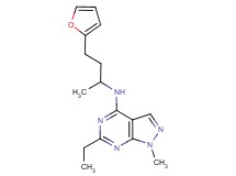 6-ethyl-N-[3-(2-furyl)-1-methylpropyl]-1-methyl-1H-pyrazolo[3,4-d]pyrimidin-4-amine