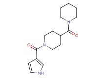 4-(1-piperidinylcarbonyl)-1-(1H-pyrrol-3-ylcarbonyl)piperidine