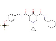 N-(cyclohexylmethyl)-1-cyclopropyl-4-oxo-N'-[4-(trifluoromethoxy)benzyl]-1,4-dihydro-3,5-pyridinedicarboxamide