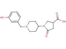 1-[1-(3-hydroxybenzyl)piperidin-4-yl]-5-oxopyrrolidine-3-carboxylic acid