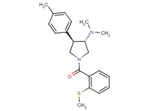 (3S*,4R*)-N,N-dimethyl-4-(4-methylphenyl)-1-[2-(methylthio)benzoyl]pyrrolidin-3-amine