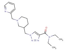 N,N-diethyl-1-{[1-(2-pyridinylmethyl)-3-piperidinyl]methyl}-1H-1,2,3-triazole-4-carboxamide