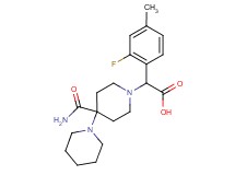 [4'-(aminocarbonyl)-1,4'-bipiperidin-1'-yl](2-fluoro-4-methylphenyl)acetic acid