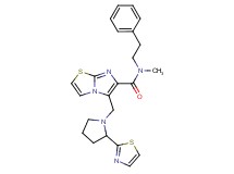 N-methyl-N-(2-phenylethyl)-5-{[2-(1,3-thiazol-2-yl)-1-pyrrolidinyl]methyl}imidazo[2,1-b][1,3]thiazole-6-carboxamide