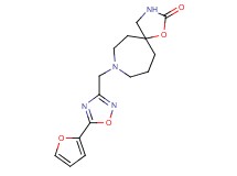8-{[5-(2-furyl)-1,2,4-oxadiazol-3-yl]methyl}-1-oxa-3,8-diazaspiro[4.6]undecan-2-one
