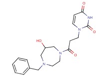 1-[3-(4-benzyl-6-hydroxy-1,4-diazepan-1-yl)-3-oxopropyl]-2,4(1H,3H)-pyrimidinedione