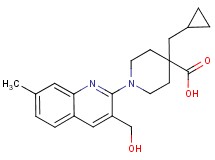 4-(cyclopropylmethyl)-1-[3-(hydroxymethyl)-7-methylquinolin-2-yl]piperidine-4-carboxylic acid