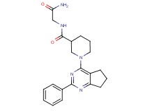N-(2-amino-2-oxoethyl)-1-(2-phenyl-6,7-dihydro-5H-cyclopenta[d]pyrimidin-4-yl)-3-piperidinecarboxamide